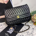 Chanel Vintage Mademoiselle CC Logo Chain Shoulder Bag — view 2