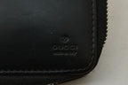 Gucci Wallet Bifold Zip Around Black Leather Sherry Line Billfold — view 3