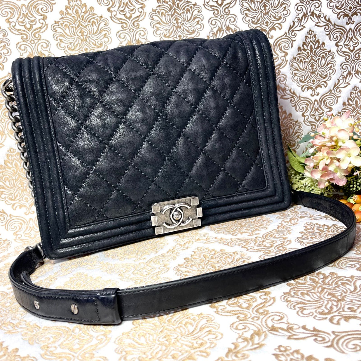 Chanel Boy Chain Shoulder Bag Quilted