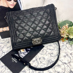 Chanel Boy Chain Shoulder Bag Quilted — view 2