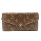 Louis Vuitton Portefeuille Sarah Monogram Rose Ballerine Bifold Wallet Canvas