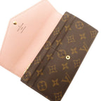 Louis Vuitton Portefeuille Sarah Monogram Rose Ballerine Bifold Wallet Canvas — view 6
