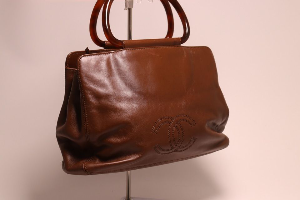 Chanel CC Logo Lambskin Handbag — view 4