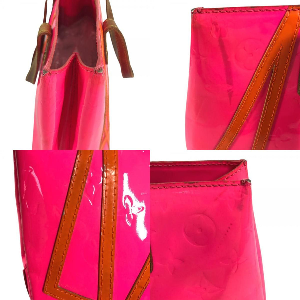 Louis Vuitton Handbag Reade PM Monogram Vernis Fluo Pink — view 8