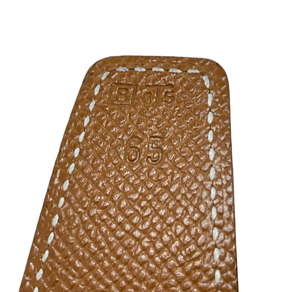 Hermes Belt 65 H Brown Black Gold Leather — view 5