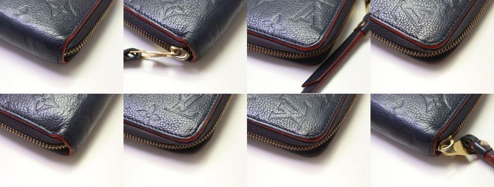 Louis Vuitton Portefeuille Clemence Monogram Empreinte Zip Around Wallet — view 4