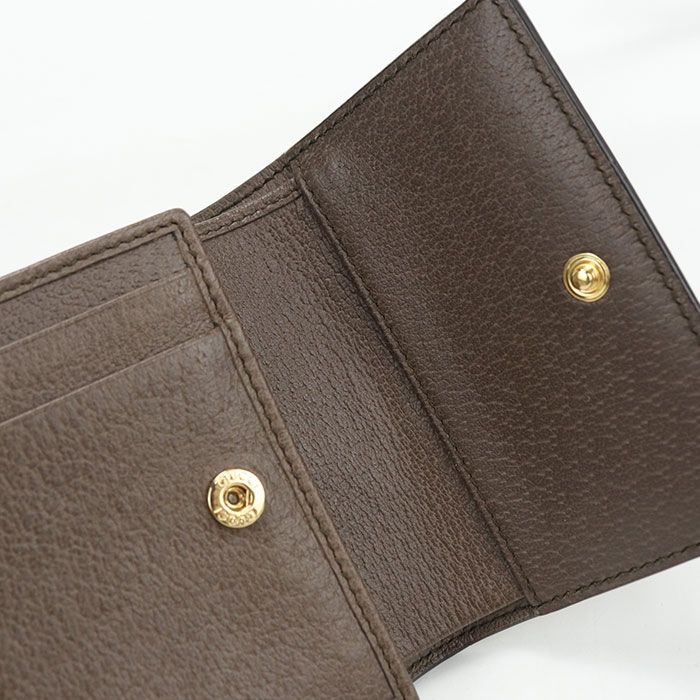 Gucci Ophidia Trifold Wallet GG Supreme Canvas — view 5
