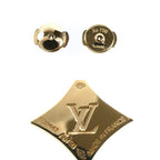 Louis Vuitton 18k Yellow Gold Star Blossom BB Earrings Onyx Diamond — view 4