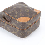 Louis Vuitton Monogram Amazon Leather Shoulder Bag Crossbody Brown Hand Tote — view 5