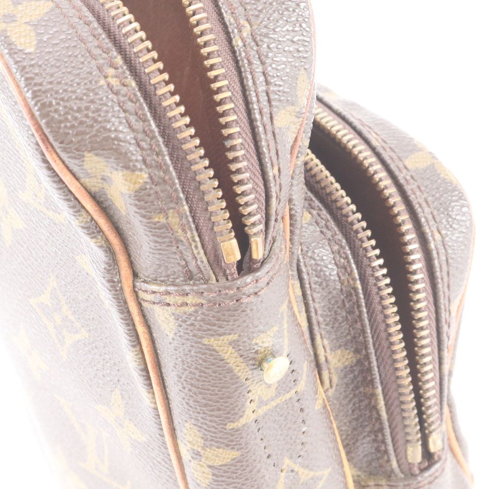 Louis Vuitton Monogram Amazon Leather Shoulder Bag Crossbody Brown Hand Tote — view 8