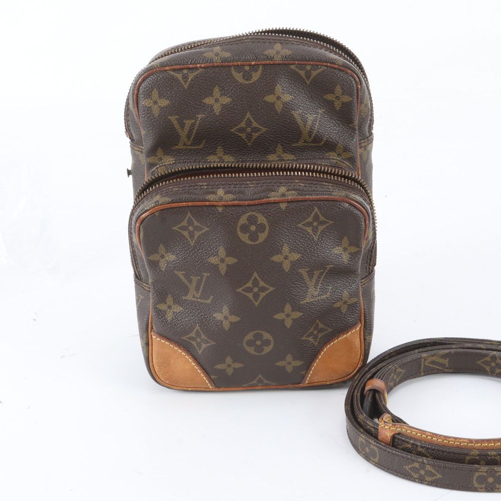 Louis Vuitton Monogram Amazon Leather Shoulder Bag Crossbody Brown Hand Tote
