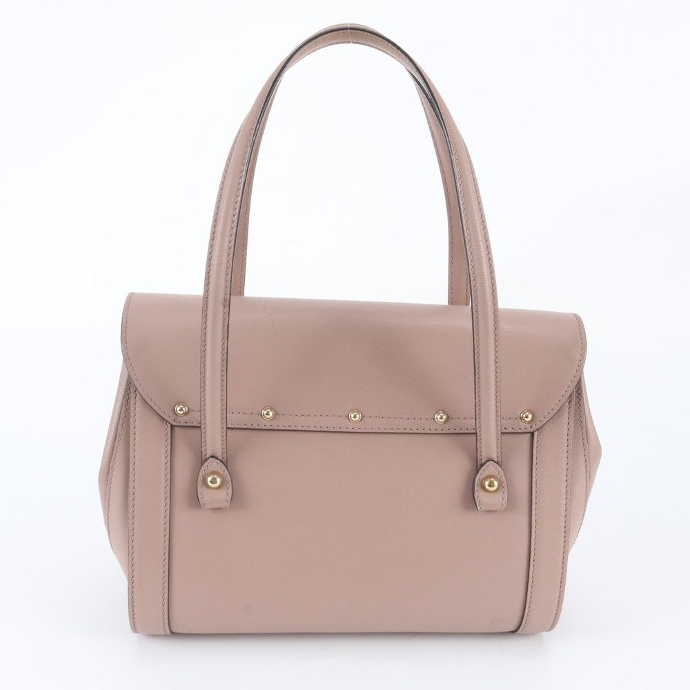 Gucci Bamboo Leather Handbag Tote Gold — view 3