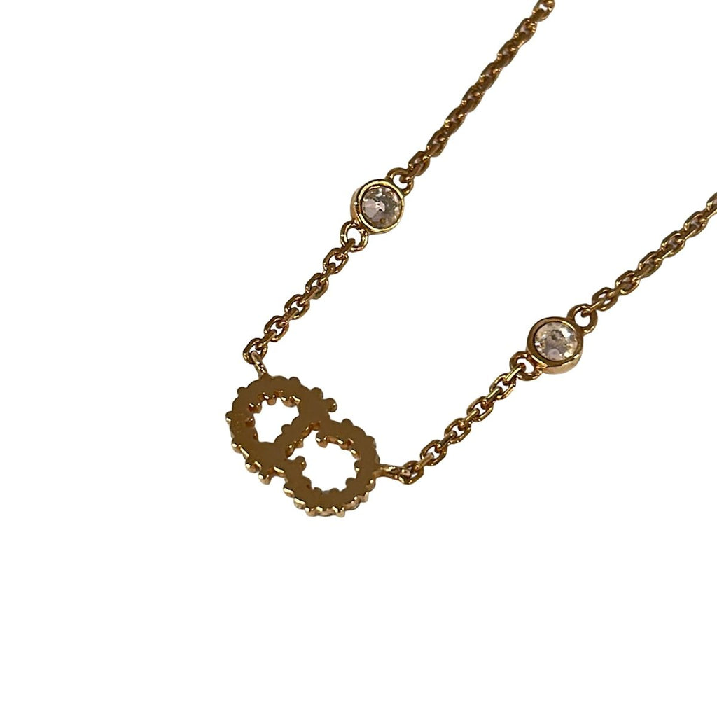 Dior Necklace Clair D Lune Gold Ivory CD Motif — view 3
