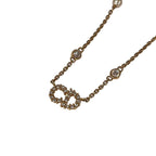 Dior Necklace Clair D Lune Gold Ivory CD Motif