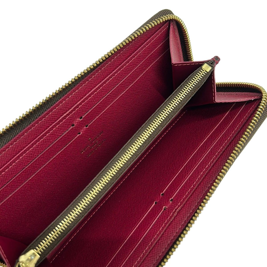 Louis Vuitton Wallet Monogram Portefeuille Clemence Fuchsia — view 3