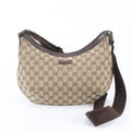 Gucci GG Canvas Leather Shoulder Bag Crossbody Messenger