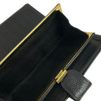 Chanel Wallet Black CC Logo Gold Kiss Lock — view 4