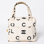 Chanel Mini Bag CC Logo Beige White Black Gold