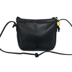 Loewe Vintage Anagram Logo Stamp Leather Shoulder Bag Pochette Crossbody Black — view 3