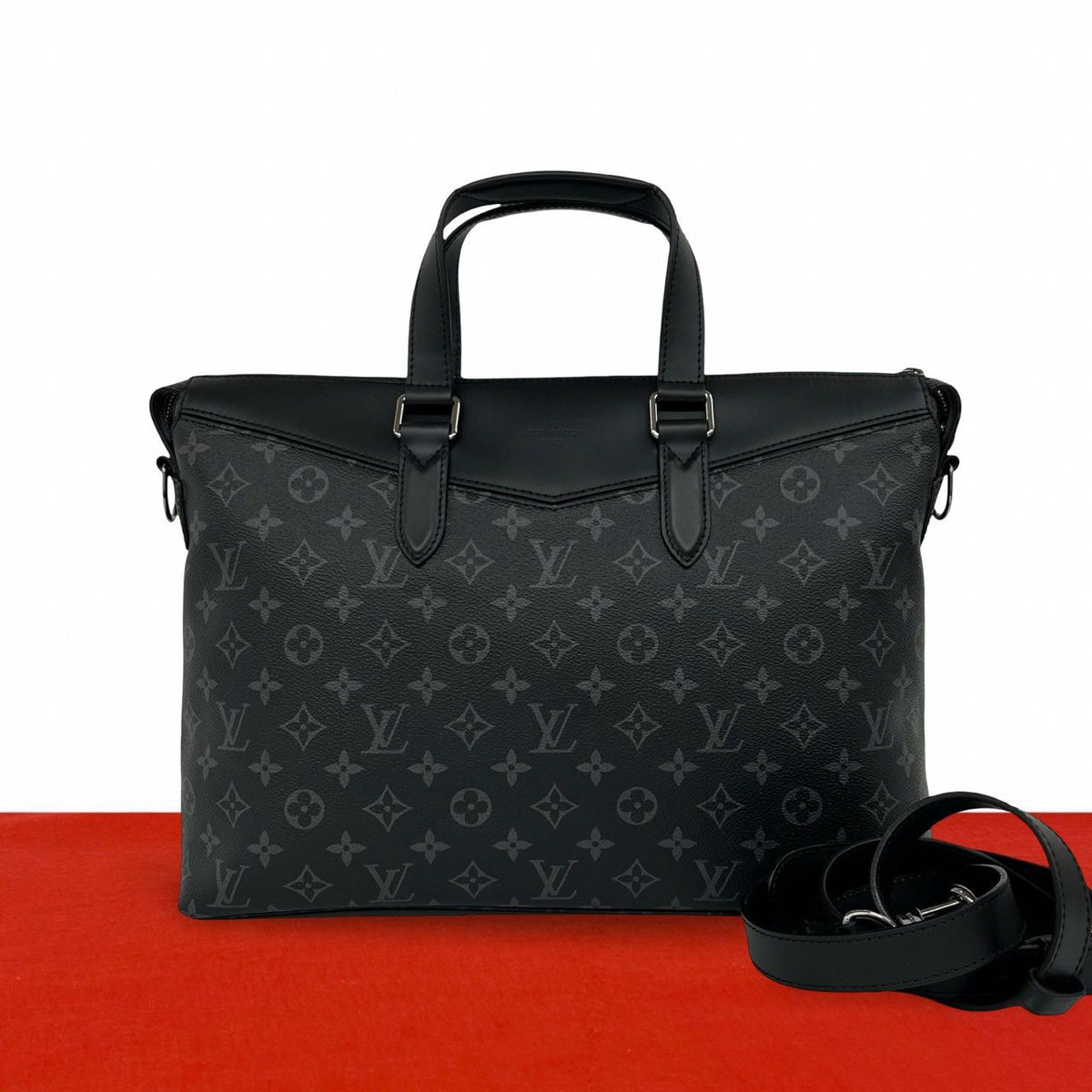 Louis Vuitton Explorer Monogram Eclipse Leather 2-Way Business Shoulder Bag