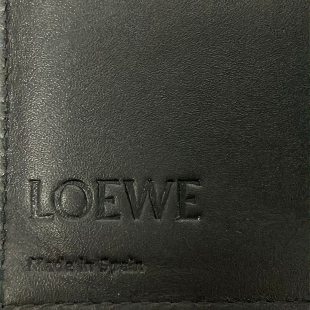 Loewe Card Case Dark Gray Leather — view 4