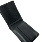 Fendi Bifold Wallet Zucca Pattern Gray Black Dark Yellow Leather — view 3