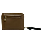 Loewe Bifold Wallet Knot Compact Zip Beige Black Zip Around Leather — view 2