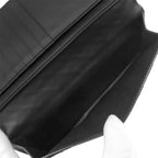 Bottega Veneta Wallet Intrecciato Leather Black Billfold Card Case Flap — view 7