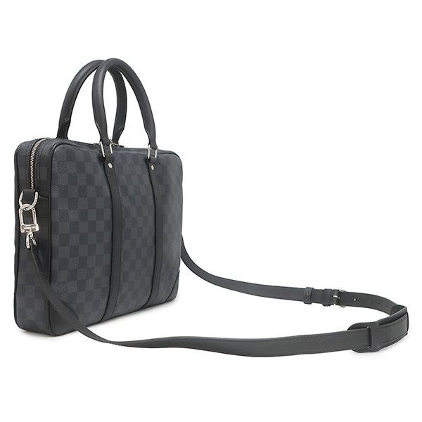 Louis Vuitton 2-Way Bag Porte Documents Voyage PM Damier Graphite Canvas Silver — view 2