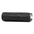 Gucci Bifold Wallet GG Marmont Compact Leather Black Vintage Quilted Coin Purse — view 3