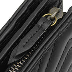 Gucci Bifold Wallet GG Marmont Compact Leather Black Vintage Quilted Coin Purse — view 6