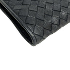 Bottega Veneta Second Bag Intrecciato Black Khaki Navy Leather — view 6
