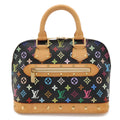 Louis Vuitton Monogram Multicolor Alma Handbag Studs Noir Black