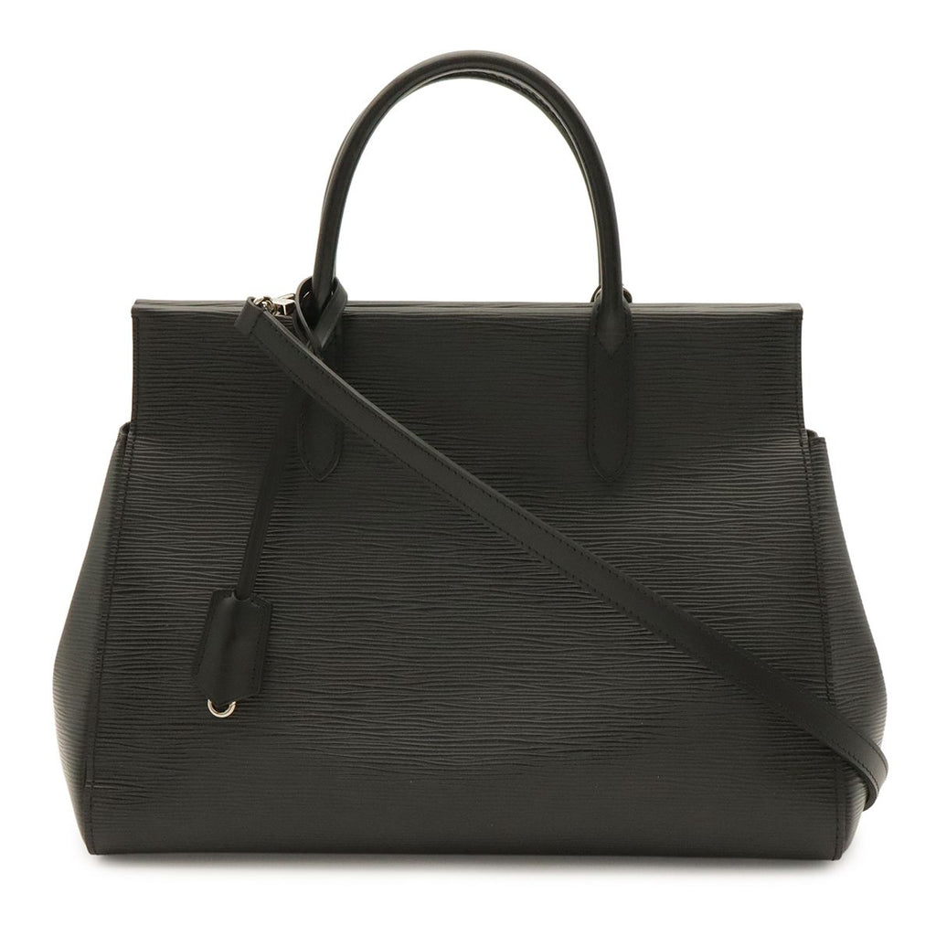 Louis Vuitton Epi Marly MM 2-Way Shoulder Bag Noir Black