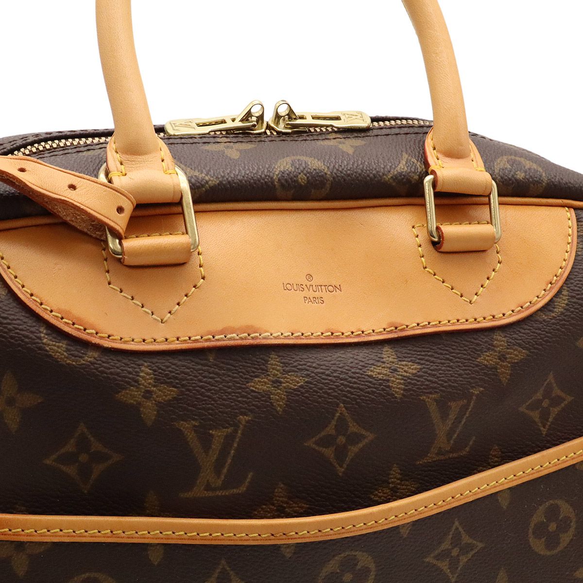 Louis Vuitton Monogram Bowling Vanity Deauville Mini Boston Bag Purse — view 6