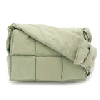 Bottega Veneta Maxi Intrecciato Padded Tech Cassette Small Shoulder Bag Nylon