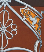 Hermes Bandana Scarf Brown — view 6