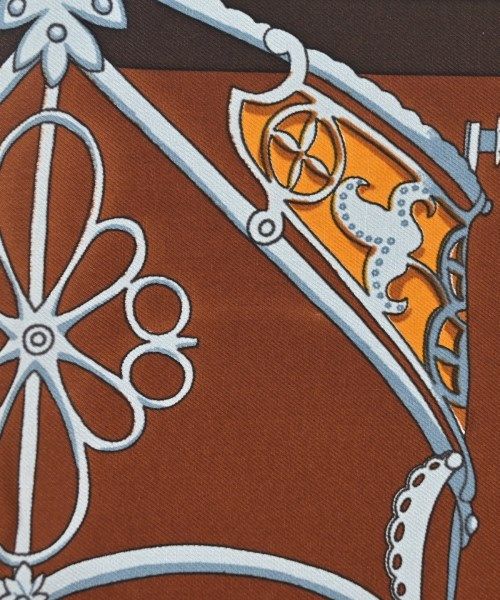 Hermes Bandana Scarf Brown — view 6