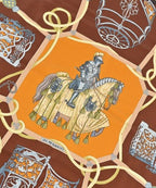 Hermes Bandana Scarf Brown — view 2
