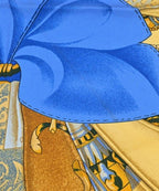 Hermes Bandana Scarf Navy — view 8