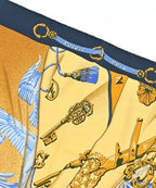 Hermes Bandana Scarf Navy — view 3