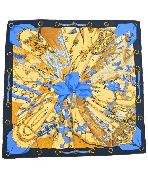 Hermes Bandana Scarf Navy
