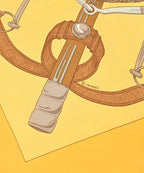 Hermes Bandana Scarf Yellow — view 4