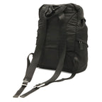 Prada Triangle Logo Backpack Shoulder Bag Nylon Leather Nero Black Silver — view 2