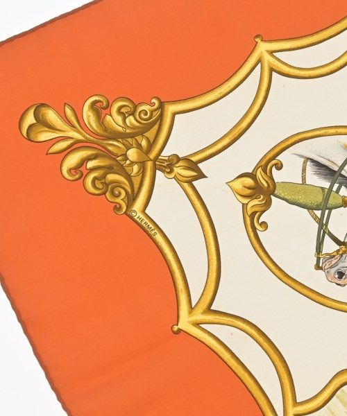 Hermes Bandana Scarf Orange — view 4