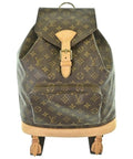 Louis Vuitton Monogram Montsouris GM Backpack Brown