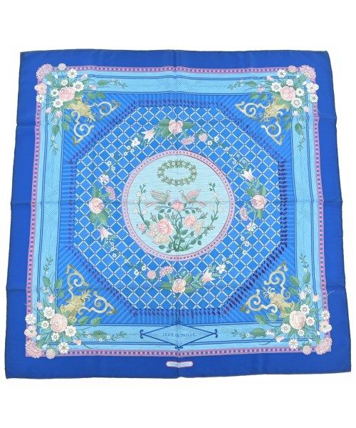 Hermes Bandana Scarf Blue