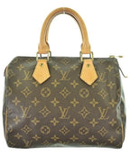 Louis Vuitton Monogram Speedy 25 Handbag Brown