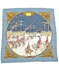 Hermes Bandana Scarf Blue