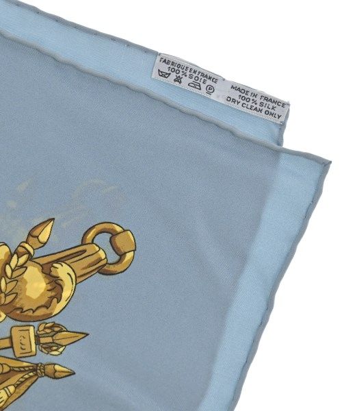 Hermes Bandana Scarf Blue — view 5